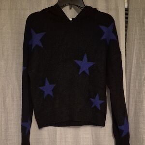 Olivia Sky Black and Navy Sweater